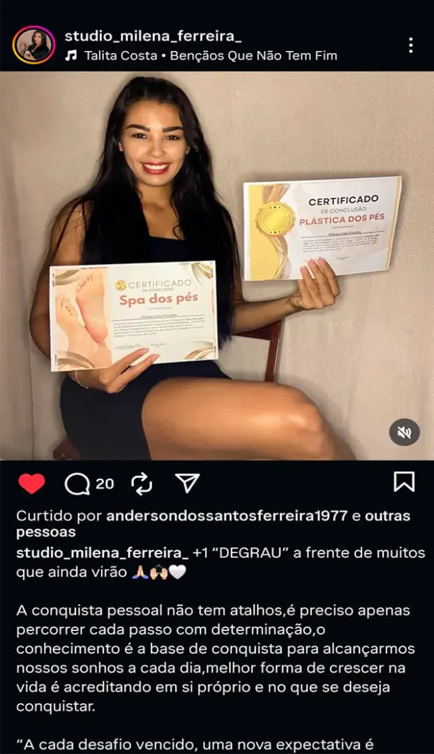 Depoimento de aluna