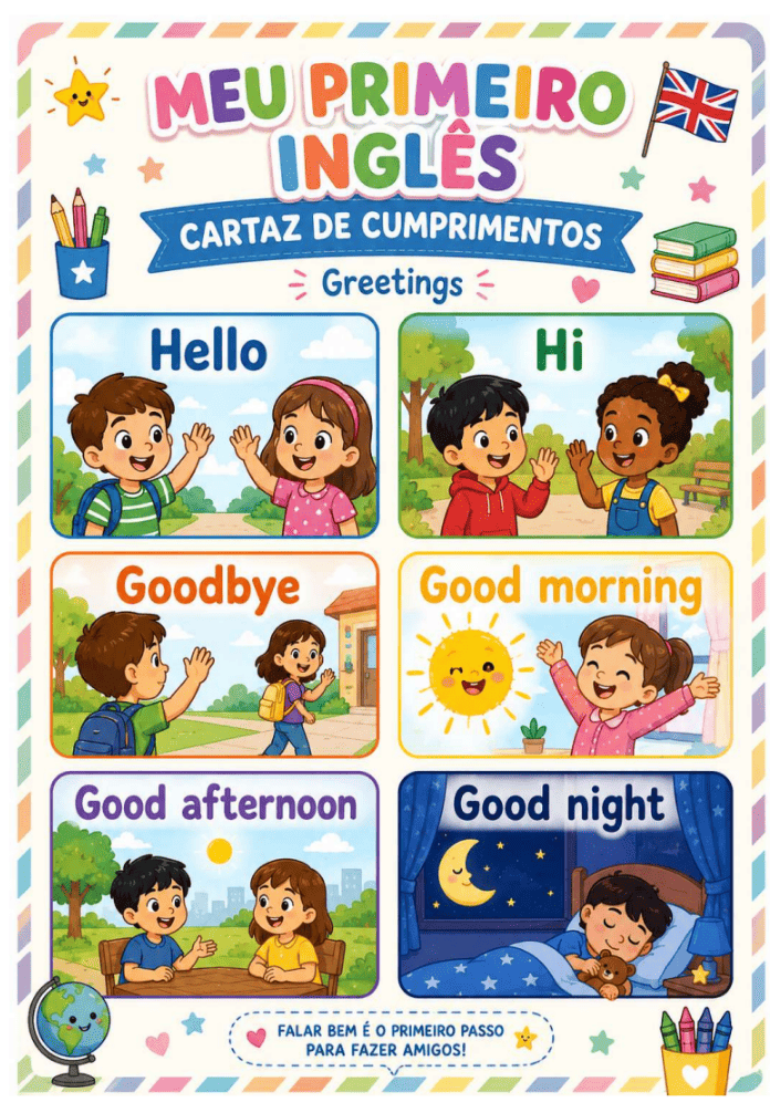 Capa do material Meu Primeiro Ingl&ecirc;s