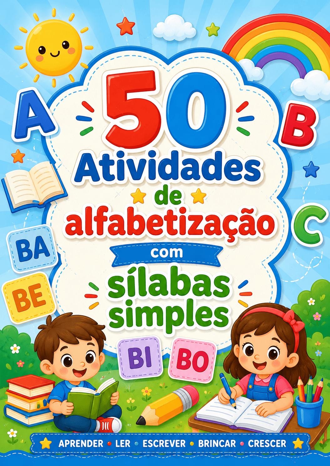 Exemplo de atividade de alfabetiza&ccedil;&atilde;o com s&iacute;labas