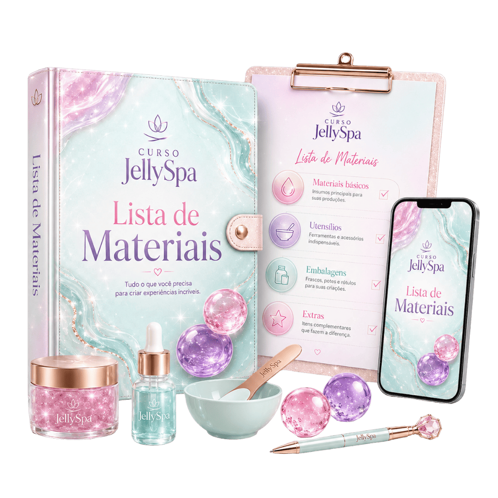 Mockup do bonus Lista completa de materiais