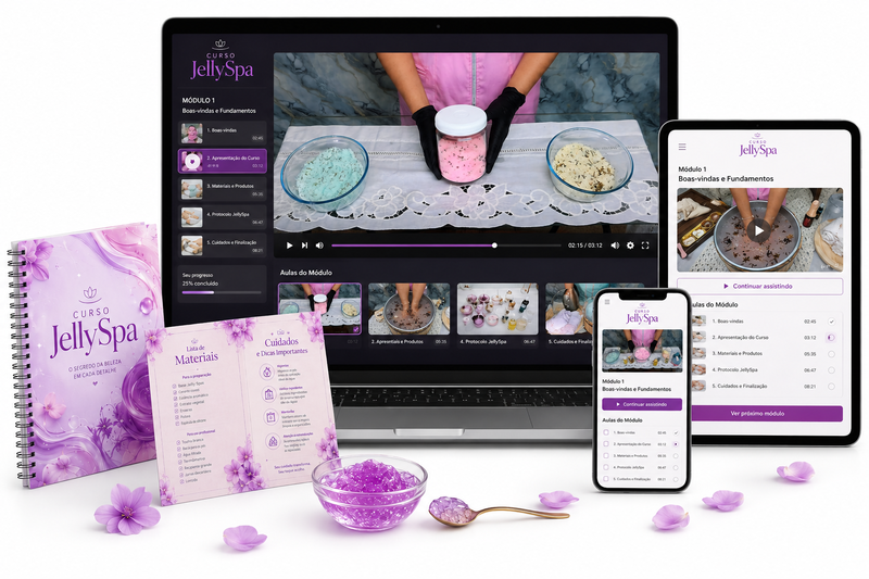 Mockup do curso Jelly Spa