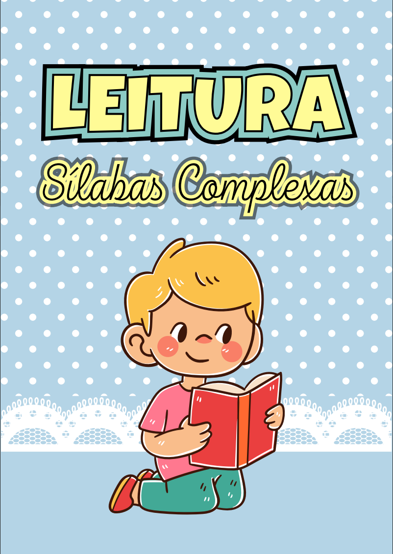 Capa do material Fichas de Leitura Sílabas Complexas