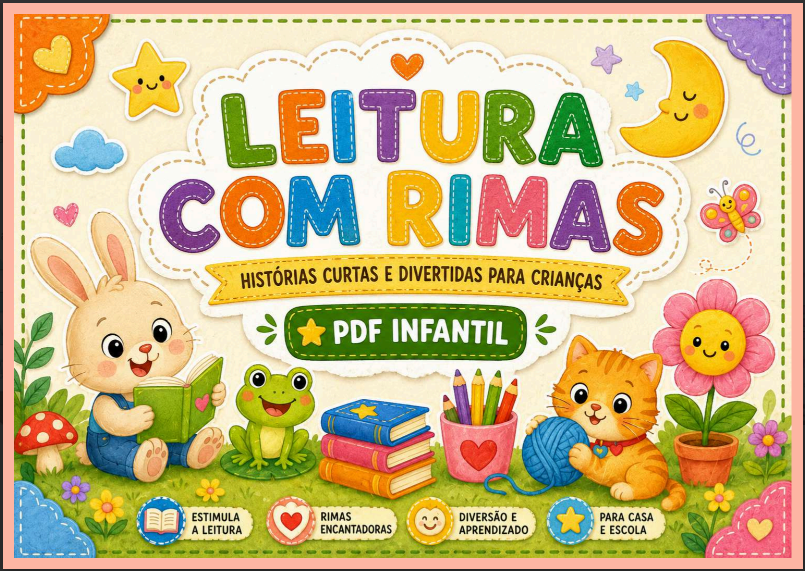 Capa do material Leitura com Rimas
