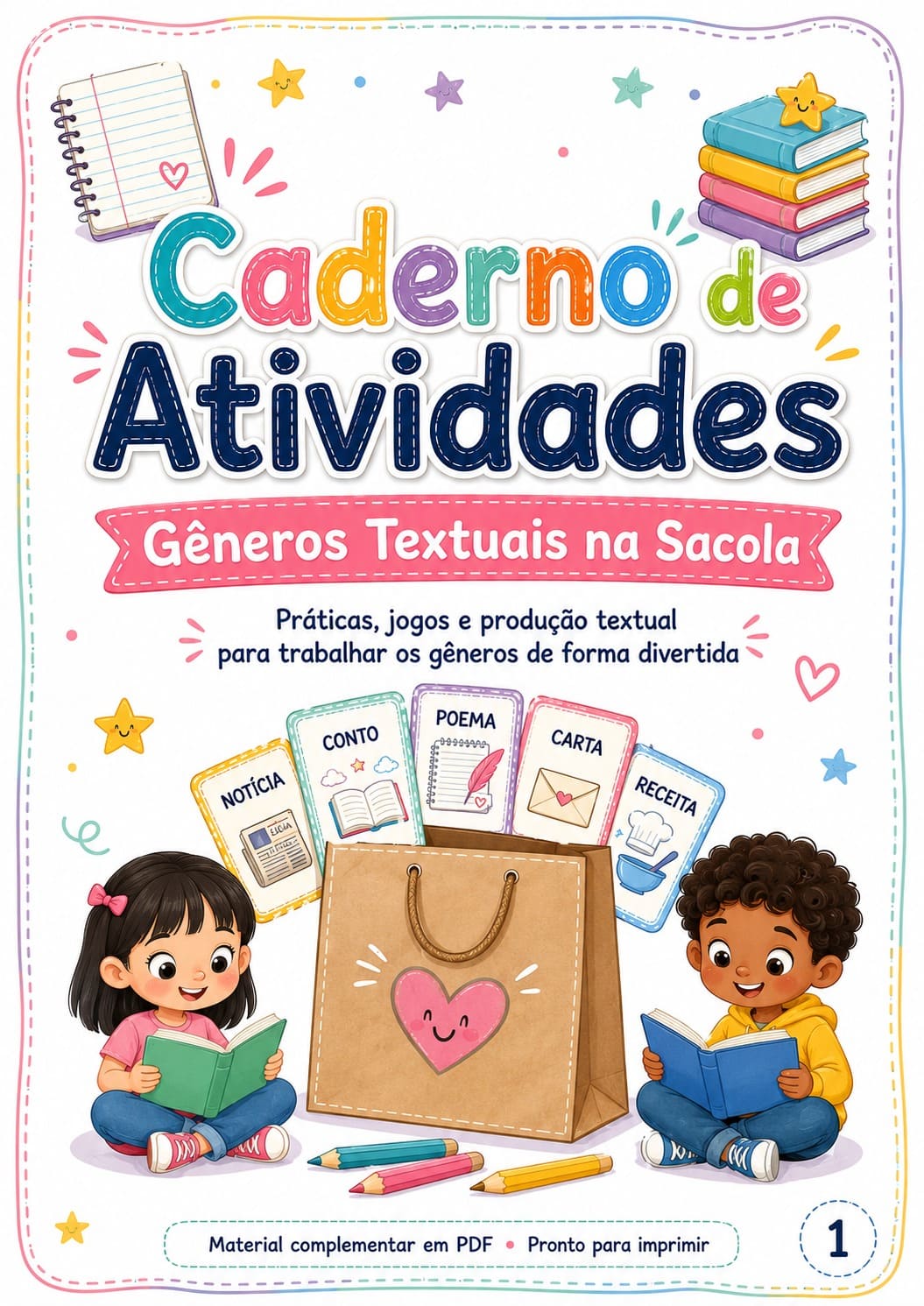 Capa do material Caderno de atividades