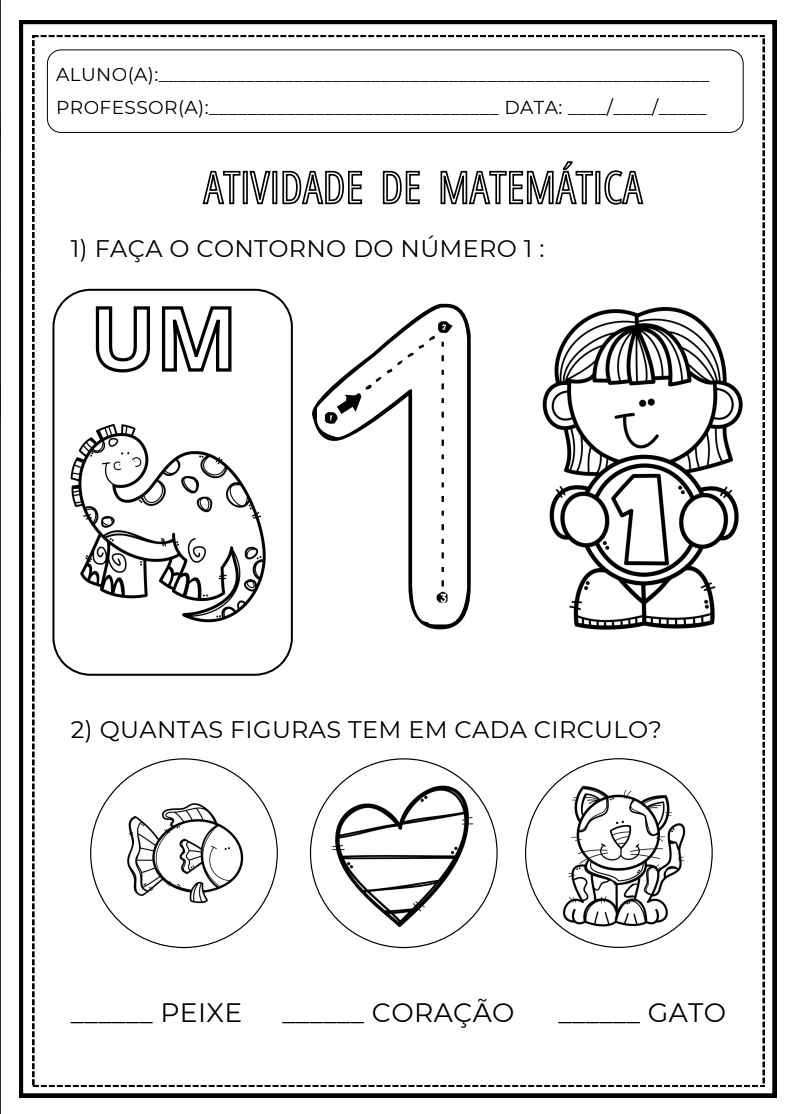Capa do material Números até 99